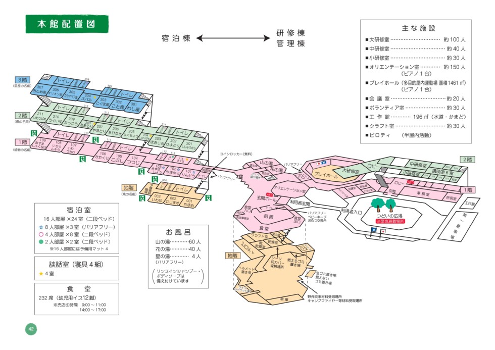 施設案内図 花山青少年自然の家 施設案内図 花山青少年自然の家